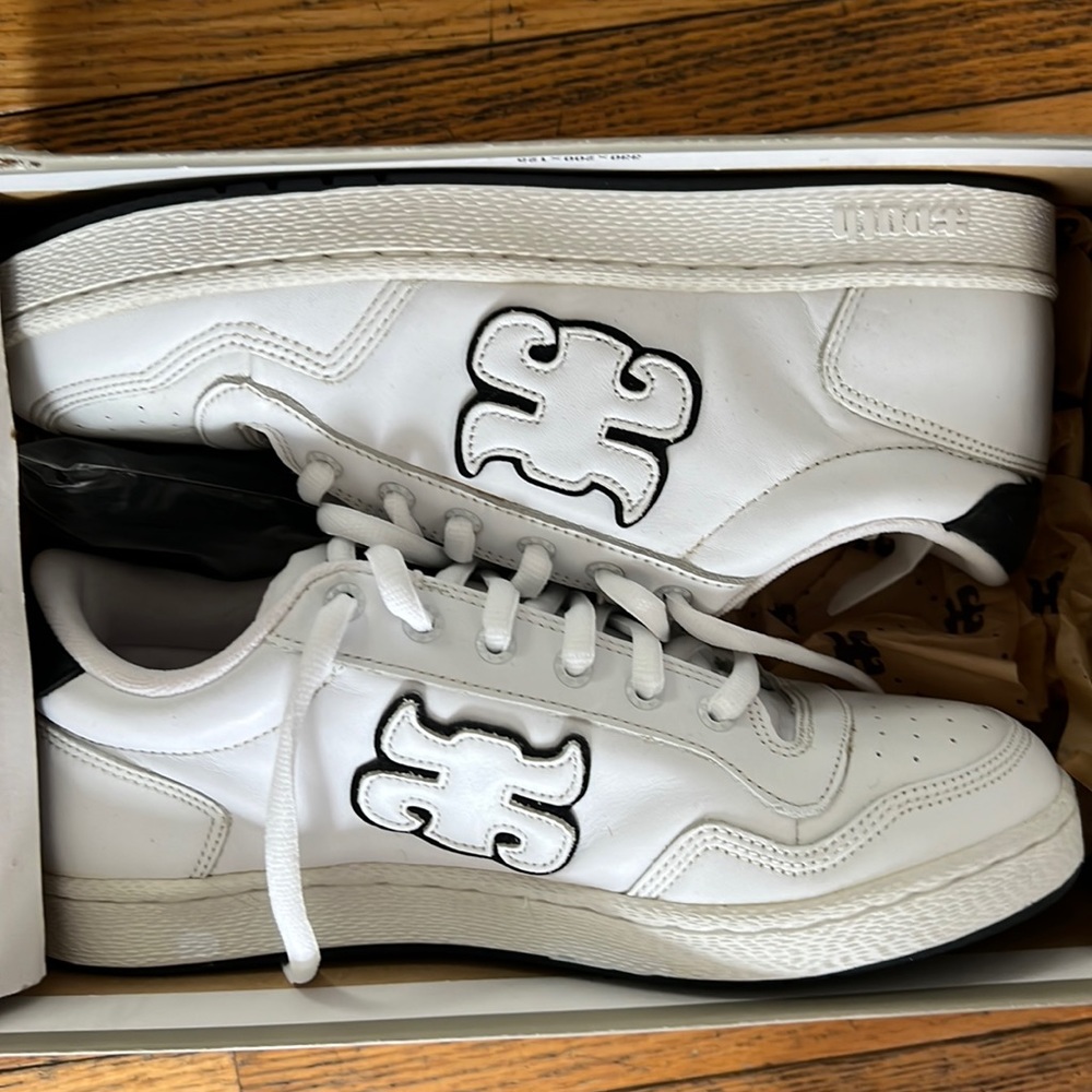 White full grain Ipath men’s shoes